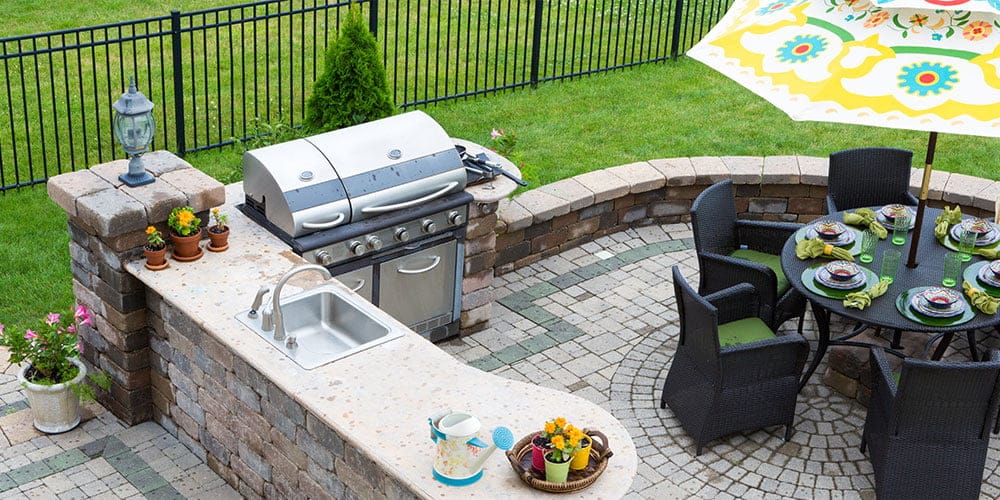 contactless turf delivery, stay at home, garden projects, staycation, bbq area